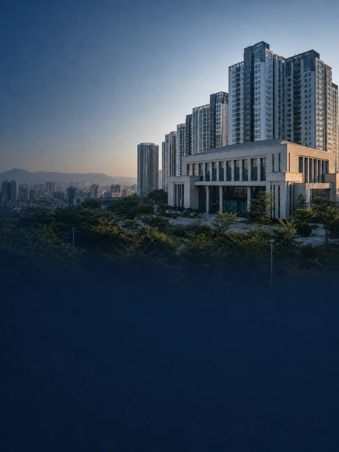 제이옥션 모바일 홈 개편용 한국 도시와 주거 건축 히어로 시안